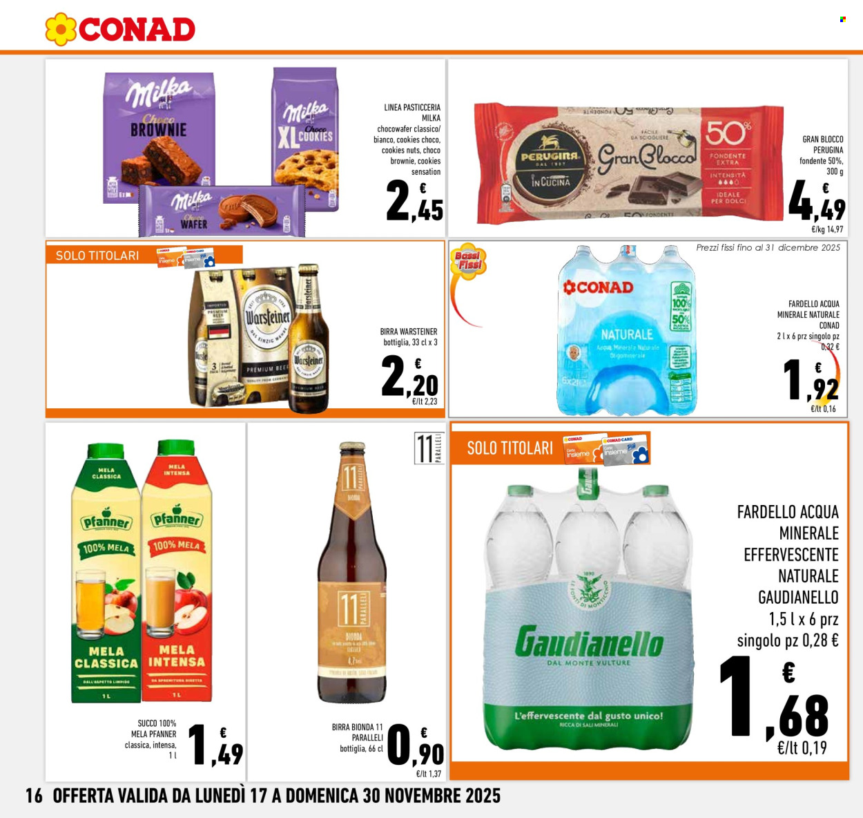 Volantino Conad - 17/11/2025 - 30/11/2025. Pagina 16