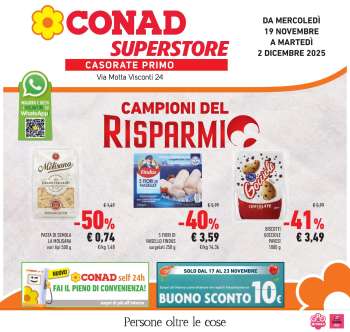 Volantino Conad Superstore - 19/11/2025 - 2/12/2025.