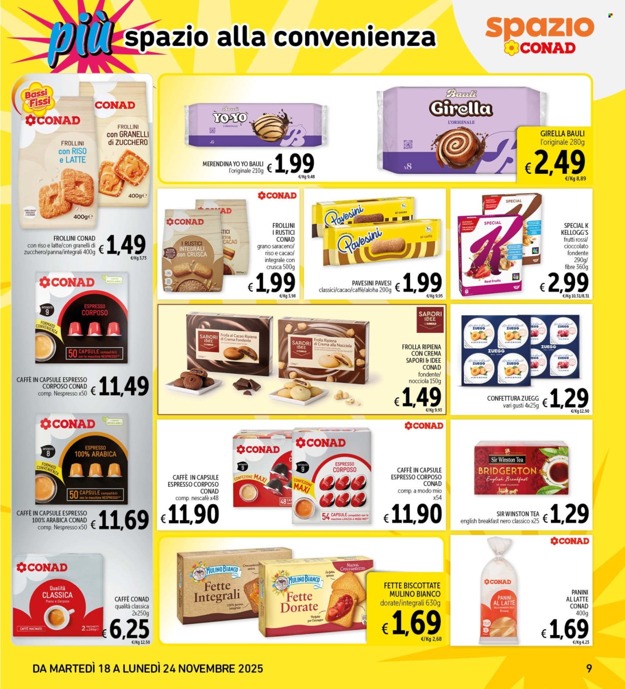 Volantino Spazio Conad - 18/11/2025 - 24/11/2025. Pagina 9