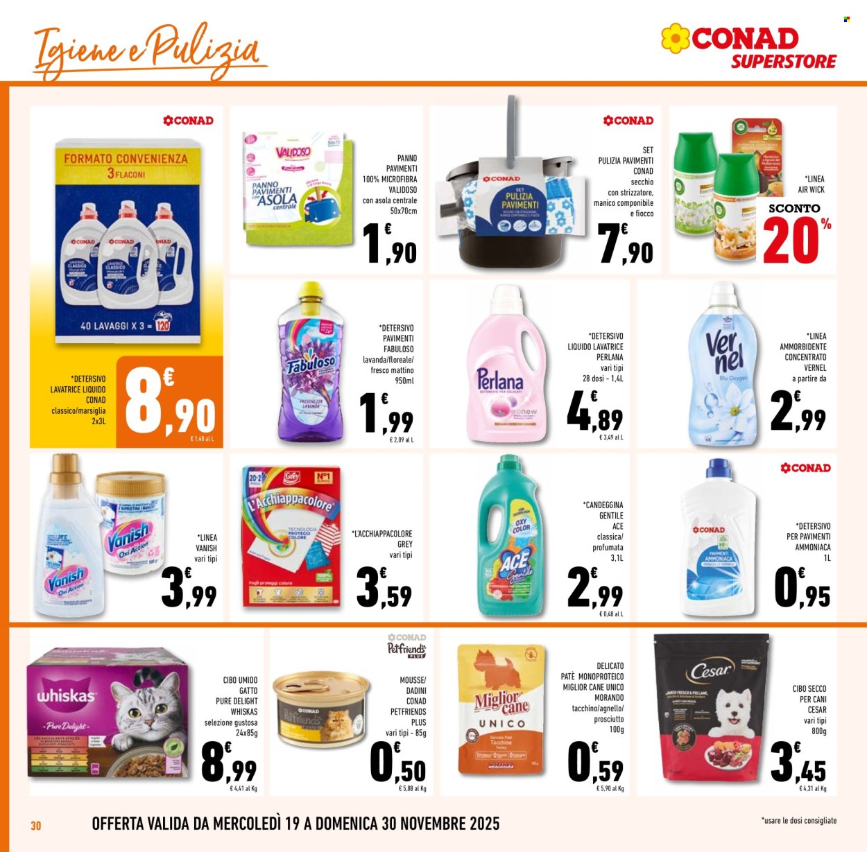 Volantino Conad Superstore - 19/11/2025 - 2/12/2025. Pagina 30