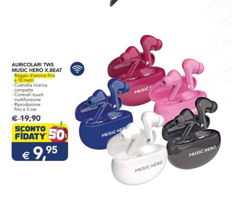 AURICOLARI TWS MUSIC HERO X.BEAT