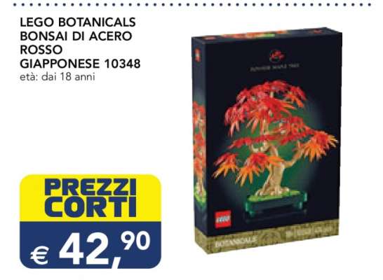 LEGO BOTANICALS BONSAI DI ACERO ROSSO GIAPPONESE 10348