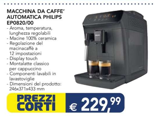MACCHINA DA CAFFE’ AUTOMATICA PHILIPS EP0820/00