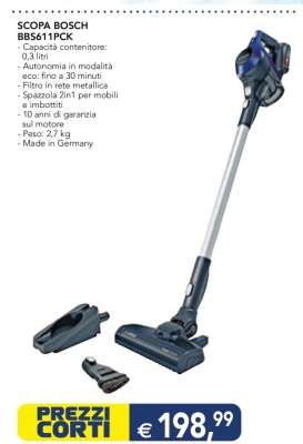 SCOPA BOSCH BBS611PCK