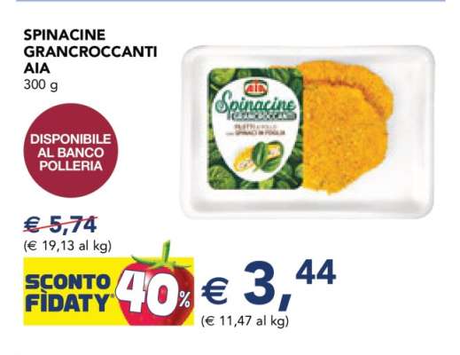 SPINACINE GRANCRCOCCANTI AIA