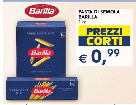 PASTA DI SEMOLA BARILLA