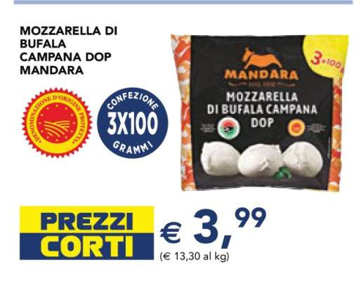 Mozzarella di Bufala Campana DOP Mandara