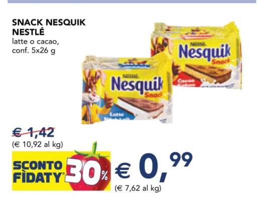 Snack Nesquik Nestlé
