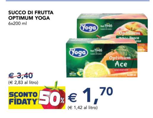 SUCCO DI FRUTTA OPTIMUM YOGA
