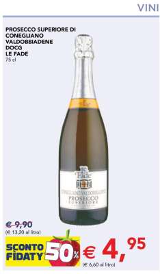 Prosecco Superiore di Conegliano Valdobbiadene DOCG Le Fade