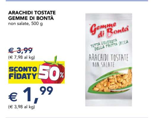 ARACHIDI TOSTATE GEMME DI BONTÀ