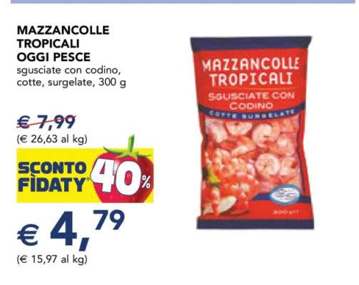 MAZZANCOLLE TROPICALI OGGI PESCE