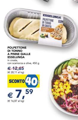 POLPETTONE DI TONNO A PINNE GIALLE ESSELUNGA