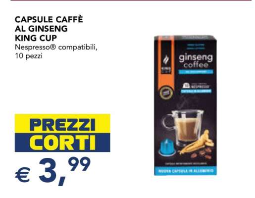Capsule Caffè al Ginseng King Cup