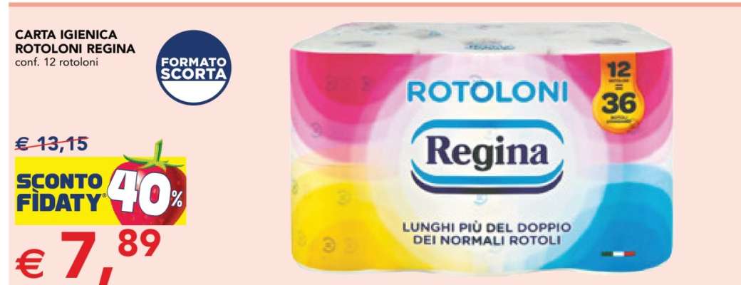 Carta Igienica Rotoloni Regina