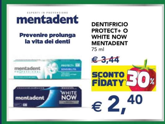 Mentadent Dentifricio Protect+ o White Now
