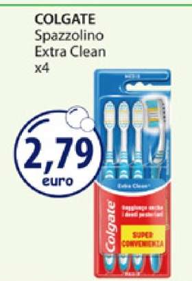 COLGATE Spazzolino Extra Clean x4