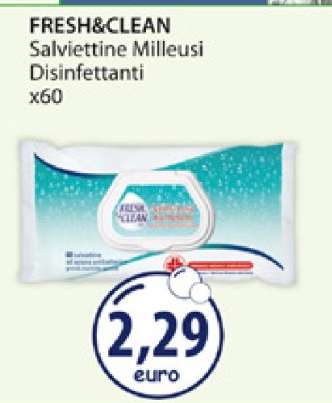 FRESH&CLEAN Salviettine Milleusi Disinfettanti x60