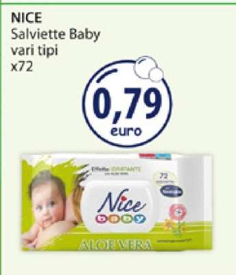 NICE Salviette Baby vari tipi x72