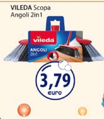VILEDA Scopa Angoli 2in1