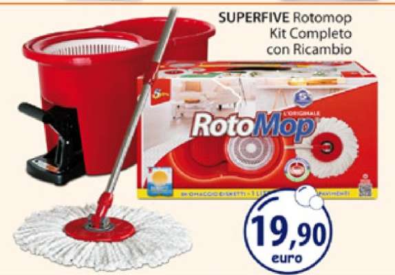 SUPERFIVE Rotomop Kit Completo con Ricambio