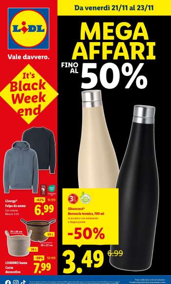 Volantino Lidl - 21/11/2025 - 23/11/2025.