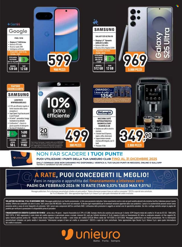 Volantino Unieuro - 19/11/2025 - 25/11/2025. Pagina 34