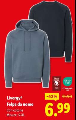 LIVERGY® Felpa da uomo
