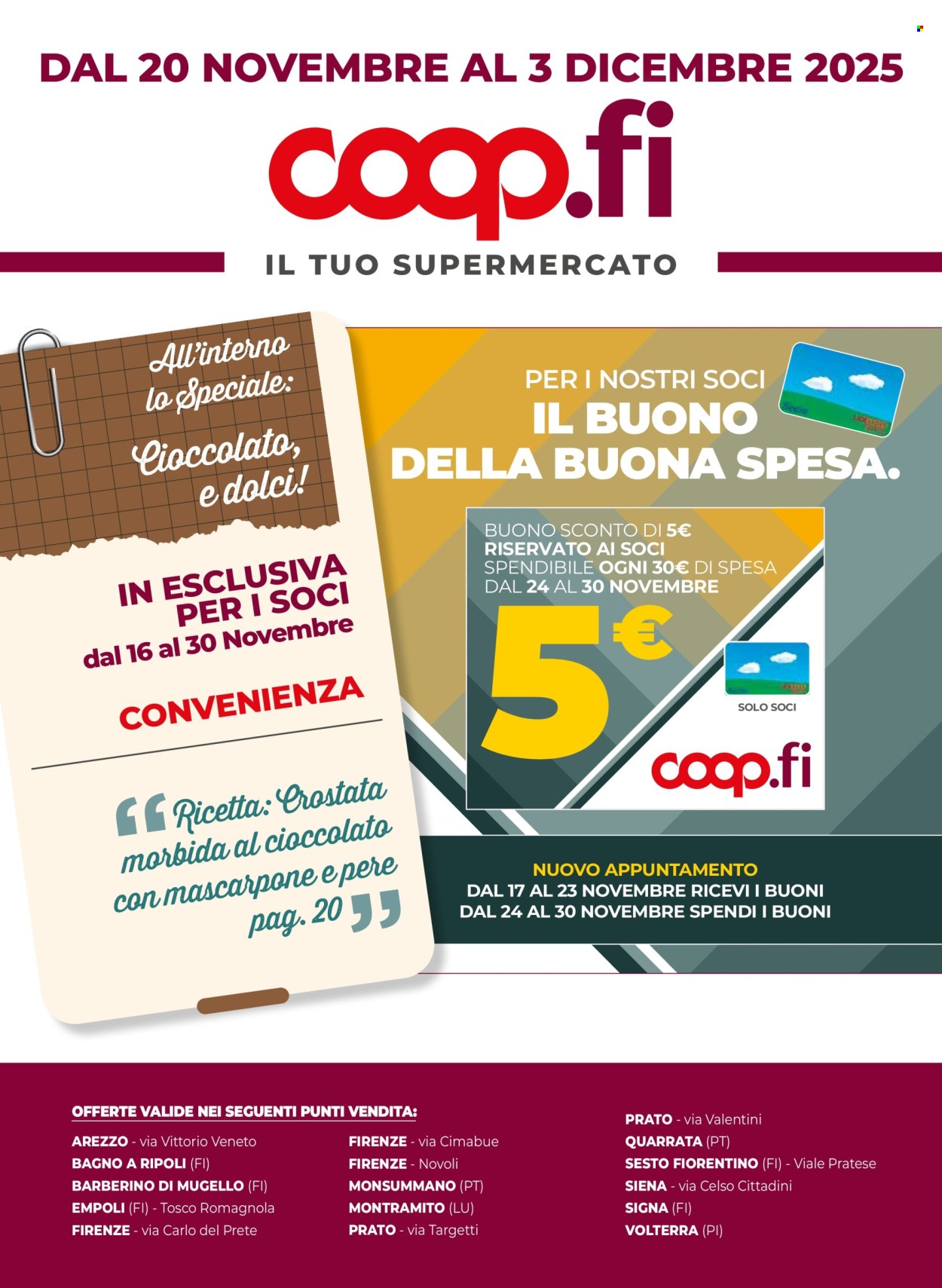 Volantino Coop - 20/11/2025 - 3/12/2025. Pagina 1