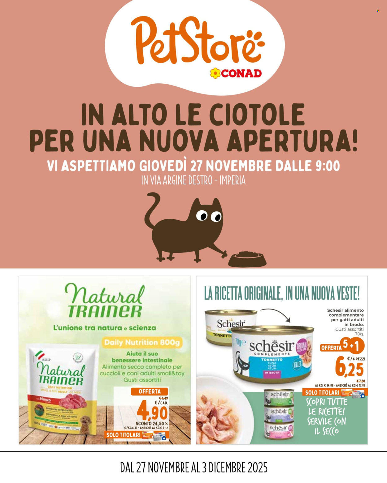 Volantino Pet Store Conad - 27/11/2025 - 3/12/2025. Pagina 1