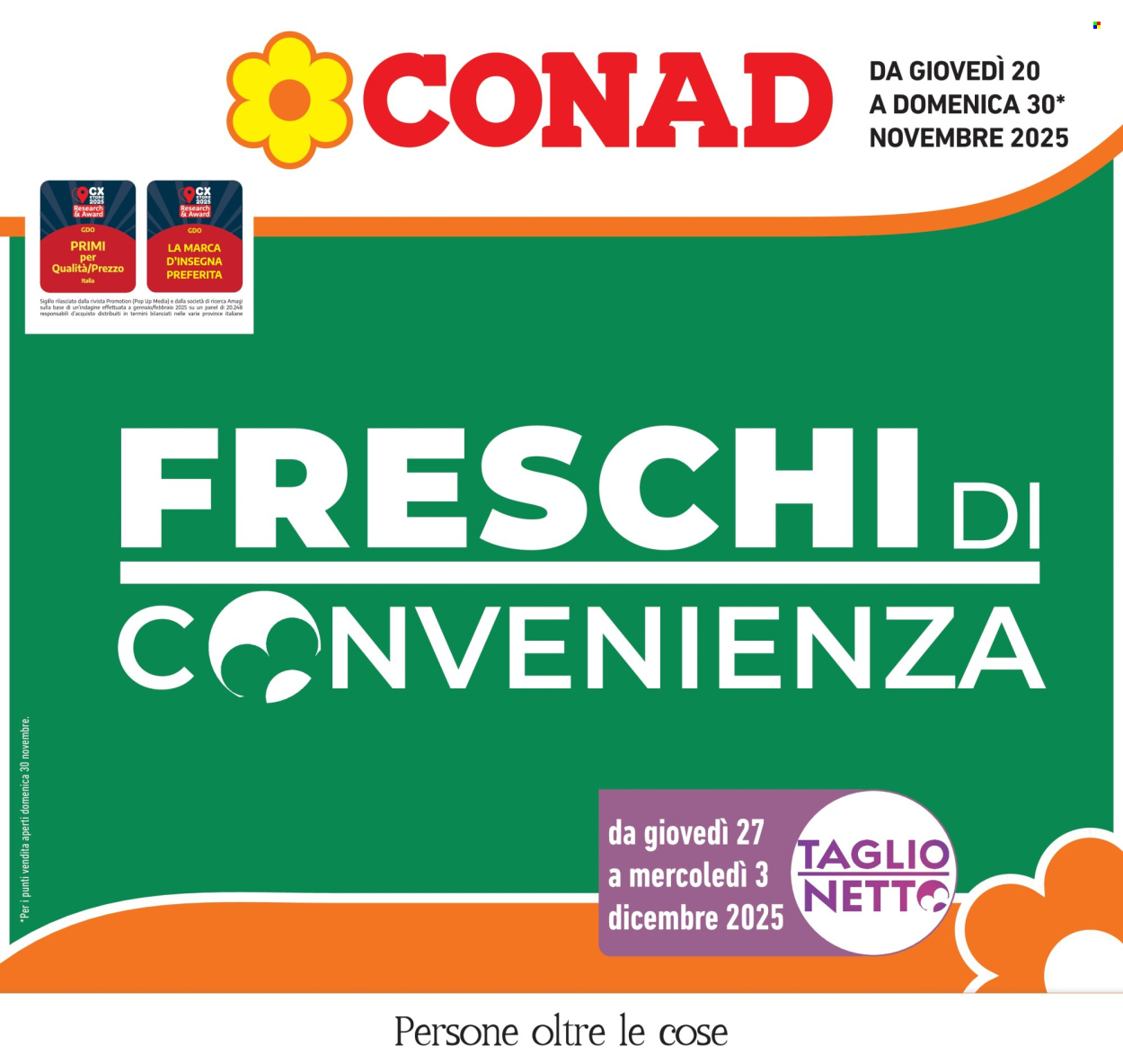 Volantino Conad - 20/11/2025 - 30/11/2025. Pagina 1