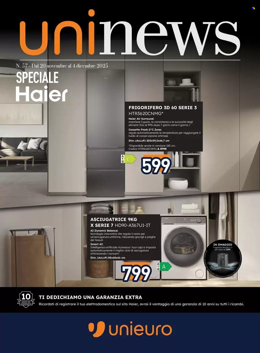 Volantino Unieuro - 20/11/2025 - 4/12/2025. Pagina 1