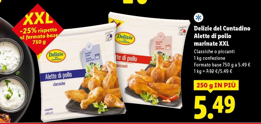 Delizie del contadino Alette di pollo marinate XXL