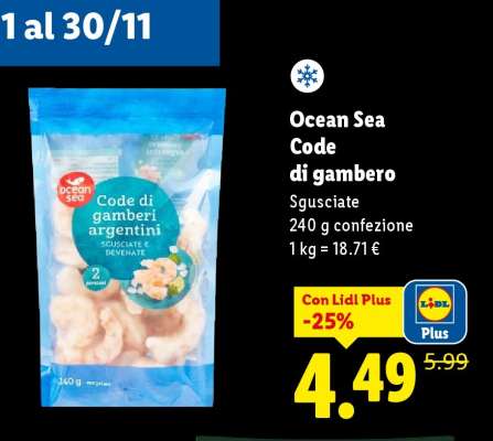 Ocean Sea Code di gambero