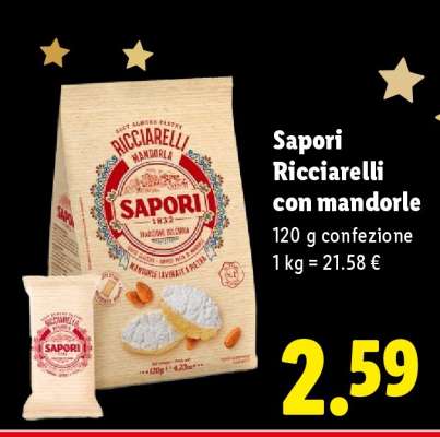 Sapori Ricciarelli con mandorle