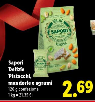 Sapori Delizie Pistacchi, mandorle e agrumi