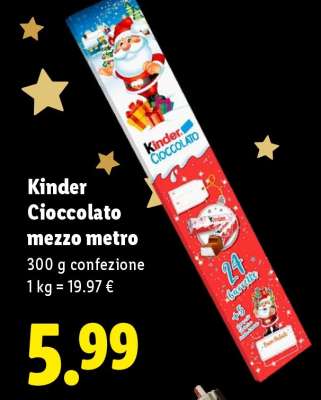 Kinder Cioccolato mezzo metro
