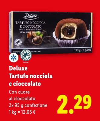 Deluxe Tartufo nocciola e cioccolato