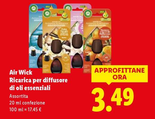Air Wick Ricarica per diffusore di oli essenziali