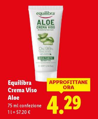 Equilibra Crema Viso Aloe