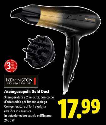 Asciugacapelli Gold Dust