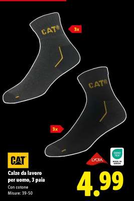 Calze da lavoro per uomo, 3 paia