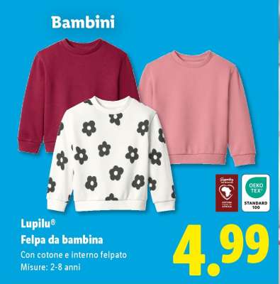 Lupilu® Felpa da bambina