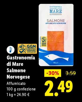 Gastronomia di Mare Salmone norvegese