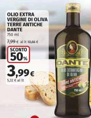 Olio Extra Vergine di Oliva Terre Antiche Dante