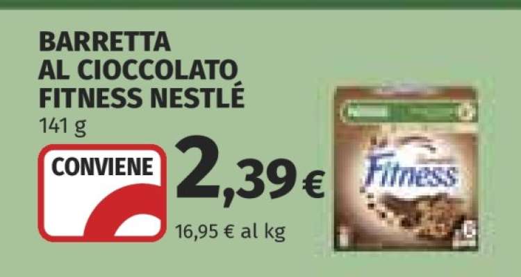 BARRETTA AL CIOCCOLATO FITNESS NESTLÉ