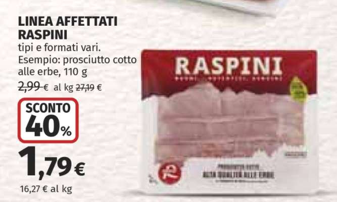 LINEA AFFETTATI RASPINI