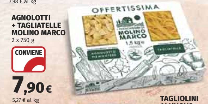 AGNOLOTTI + TAGLIATELLE MOLINO MARCO
