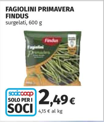 Fagiolini Primavera Findus