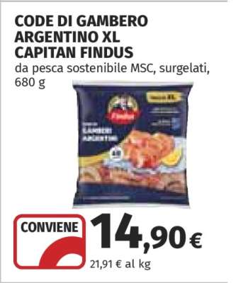 CODE DI GAMBERO ARGENTINO XL CAPITAN FINDUS